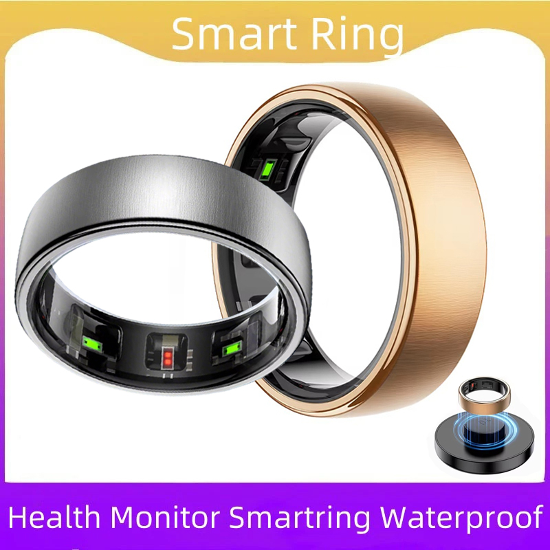 Temperature Ring Skin - R10 スマートリング（男女兼用）。充電ケース、体温測定、健康状態モニタリング、睡眠モニタリング機能を搭載。AndroidおよびiOSに対応したスマートリング型スポーツフィットネストラッカー。