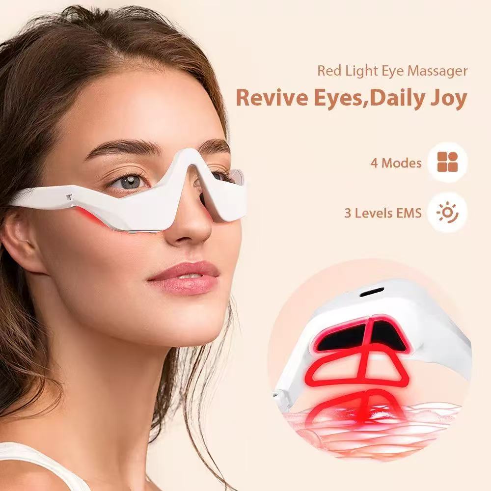 マイクロカレントアイ＆フェイスLEDレッドライトセラピーマッ - Light Therapy Glasses のレビューと価格