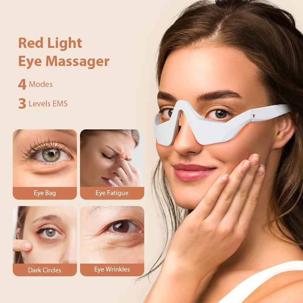 マイクロカレントアイ＆フェイスLEDレッドライトセラピーマッ - Light Therapy Glasses のレビューと価格