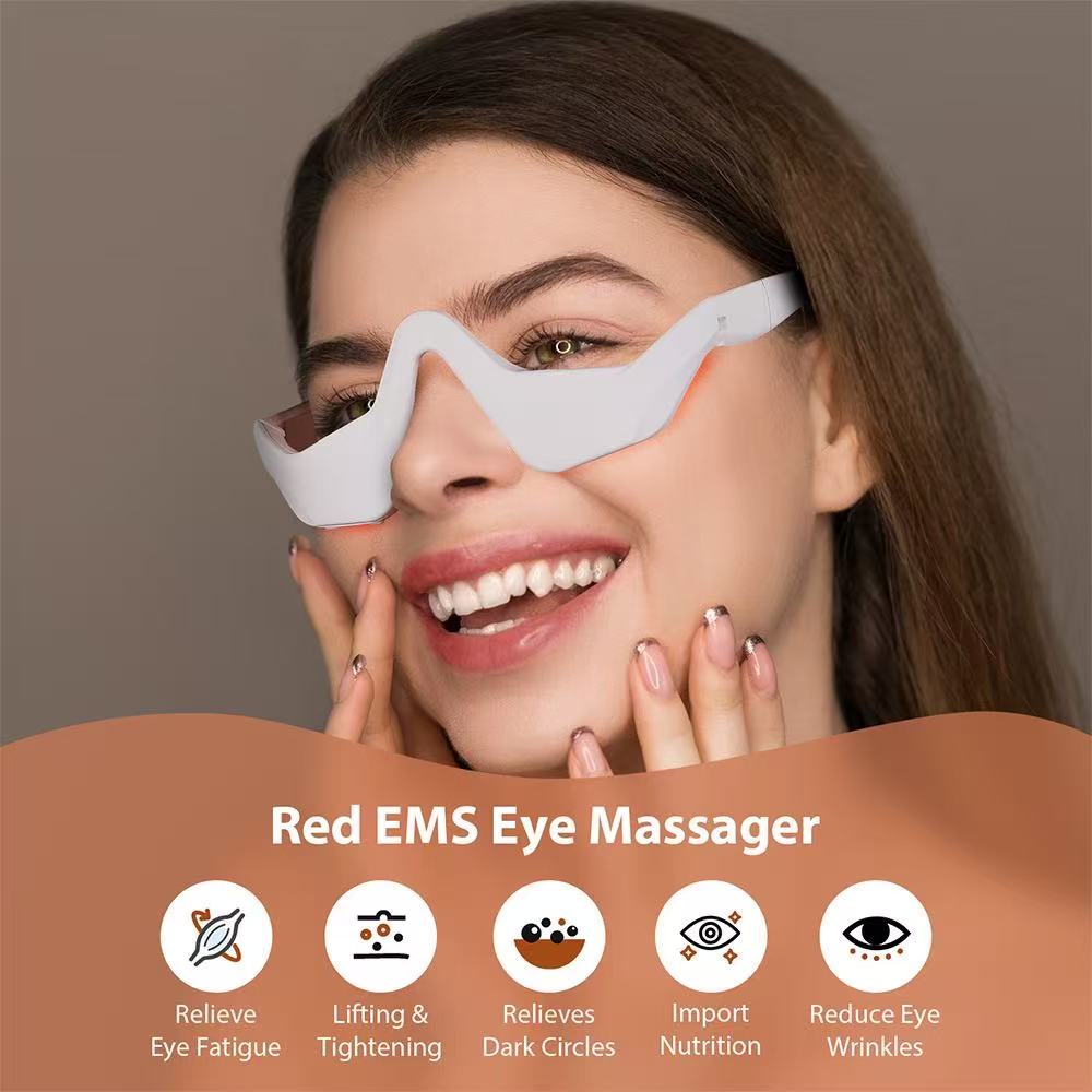 マイクロカレントアイ＆フェイスLEDレッドライトセラピーマッ - Light Therapy Glasses のレビューと価格