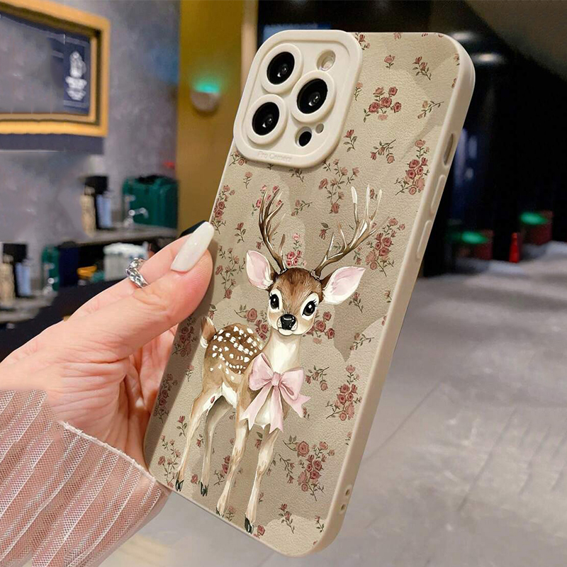 鹿柄ベージュミニマリストスマホケース Xiaomi Redm - Xiaomi Redmi Note 14 のレビューと価格