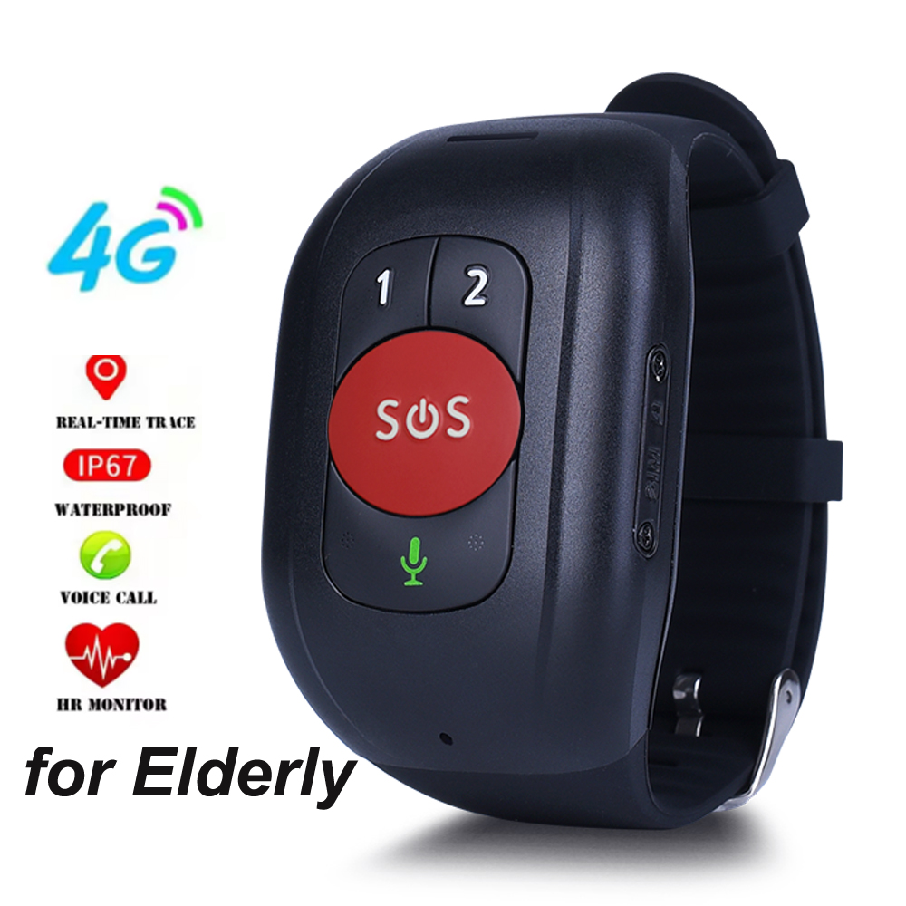 高齢者向け4G SOS GPSウォッチ GPS追跡リストバン - Fall Detection Watch のレビューと価格